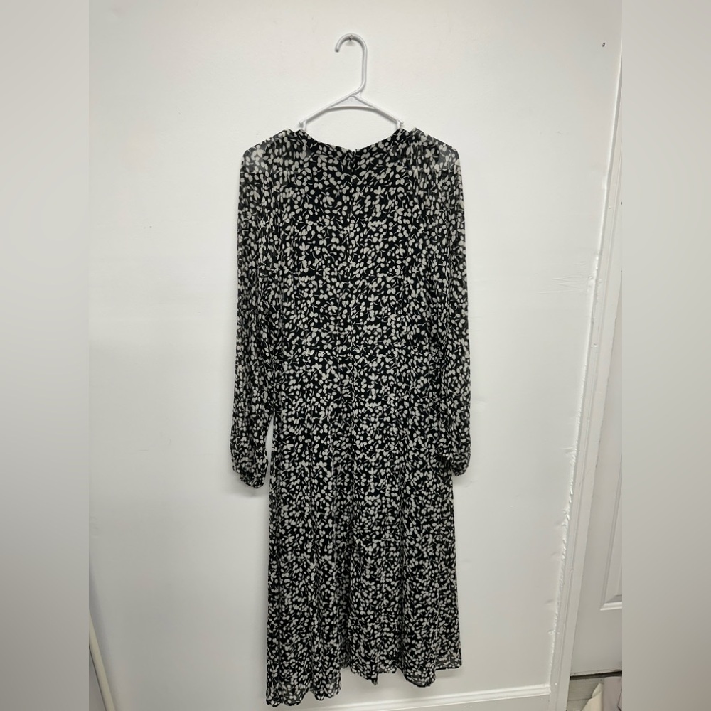Tommy Hilfiger Women's Black Floral-Print A-Line Dress Size 14 - Picture 10 of 10